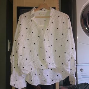 🥳 Heart collar dress shirt